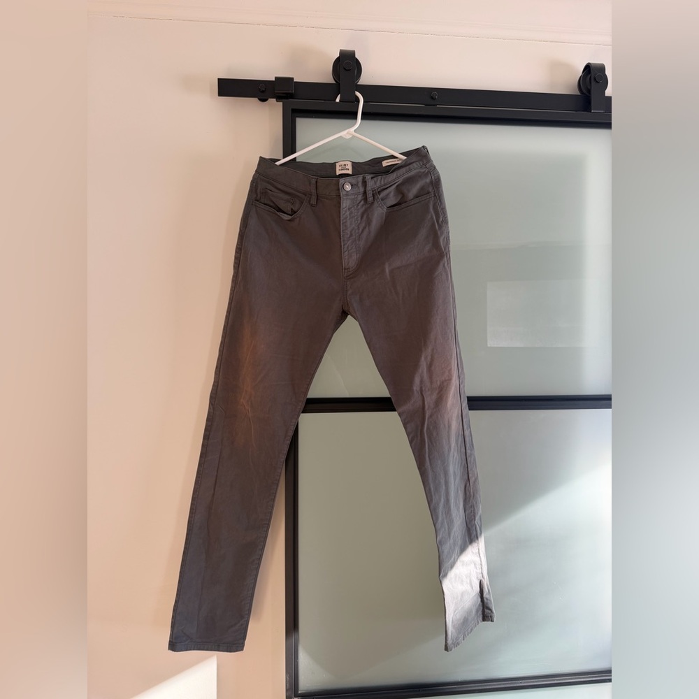 Flint and Tinder Men's Gray Tapered Chinos